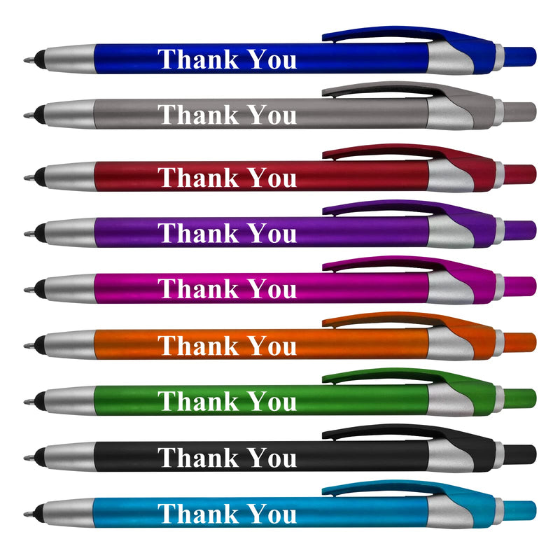 [Australia - AusPower] - Thank You Greeting Gift Stylus Pens for Touchscreen Devices - 2 in 1 Combo Pen - for Employee Appreciation, Events and Parties, 50 Pack 