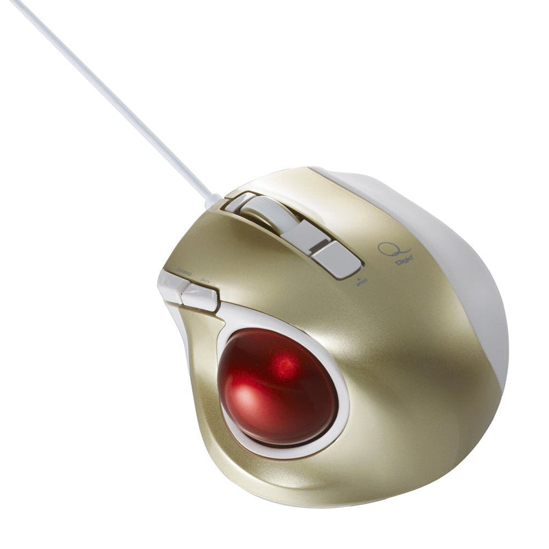 [Australia - AusPower] - Nakabayashi Co,Ltd. Digio2 Wired Trackball 5 Button (Gold) Gold (Wired) 