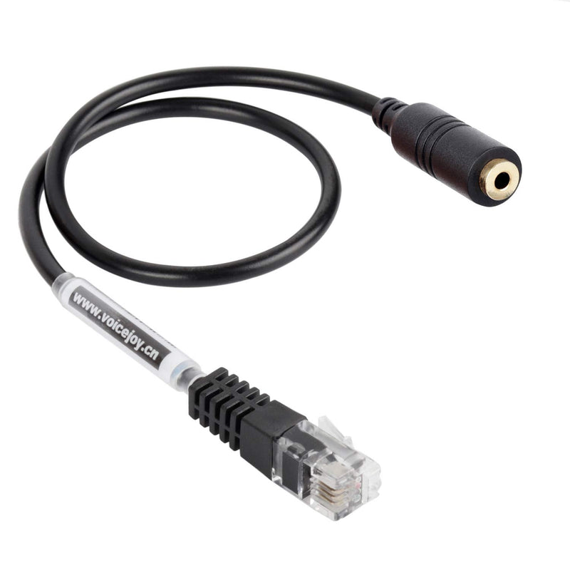 [Australia - AusPower] - VoiceJoy Headset Adapter/Converter VoIP 2.5mm Headset to RJ9/RJ10 Plug ONLY for Cisco Phones,Cisco 794X 797X 796X 88XX 99XX Series 