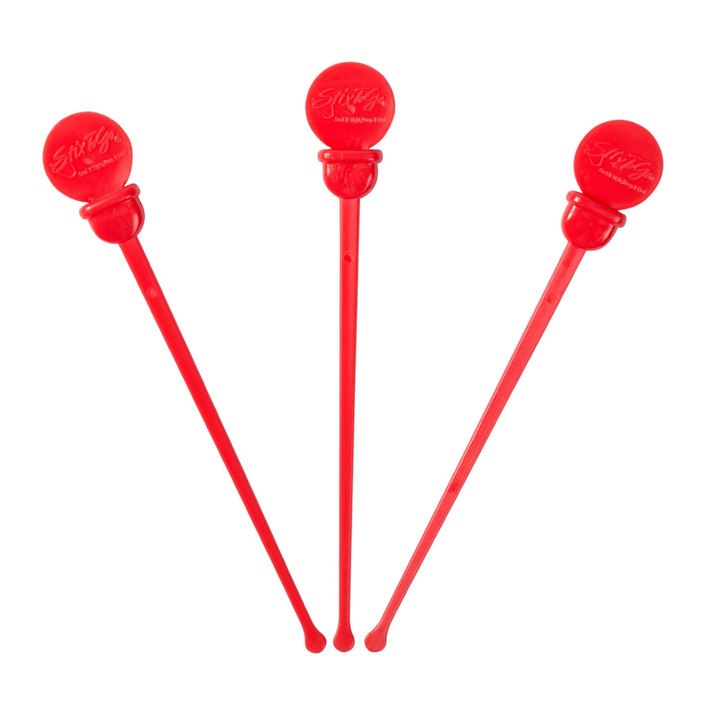 [Australia - AusPower] - StixToGo 4.75" Red Stir N Plug Beverage Plug Coffee Stoppers & Coffee Stirrers for Disposable Lids, Package of 200 