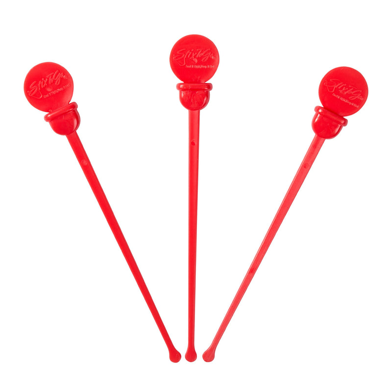 [Australia - AusPower] - StixToGo 4.75" Red Stir N Plug Beverage Plug Coffee Stoppers & Coffee Stirrers for Disposable Lids, Package of 200 