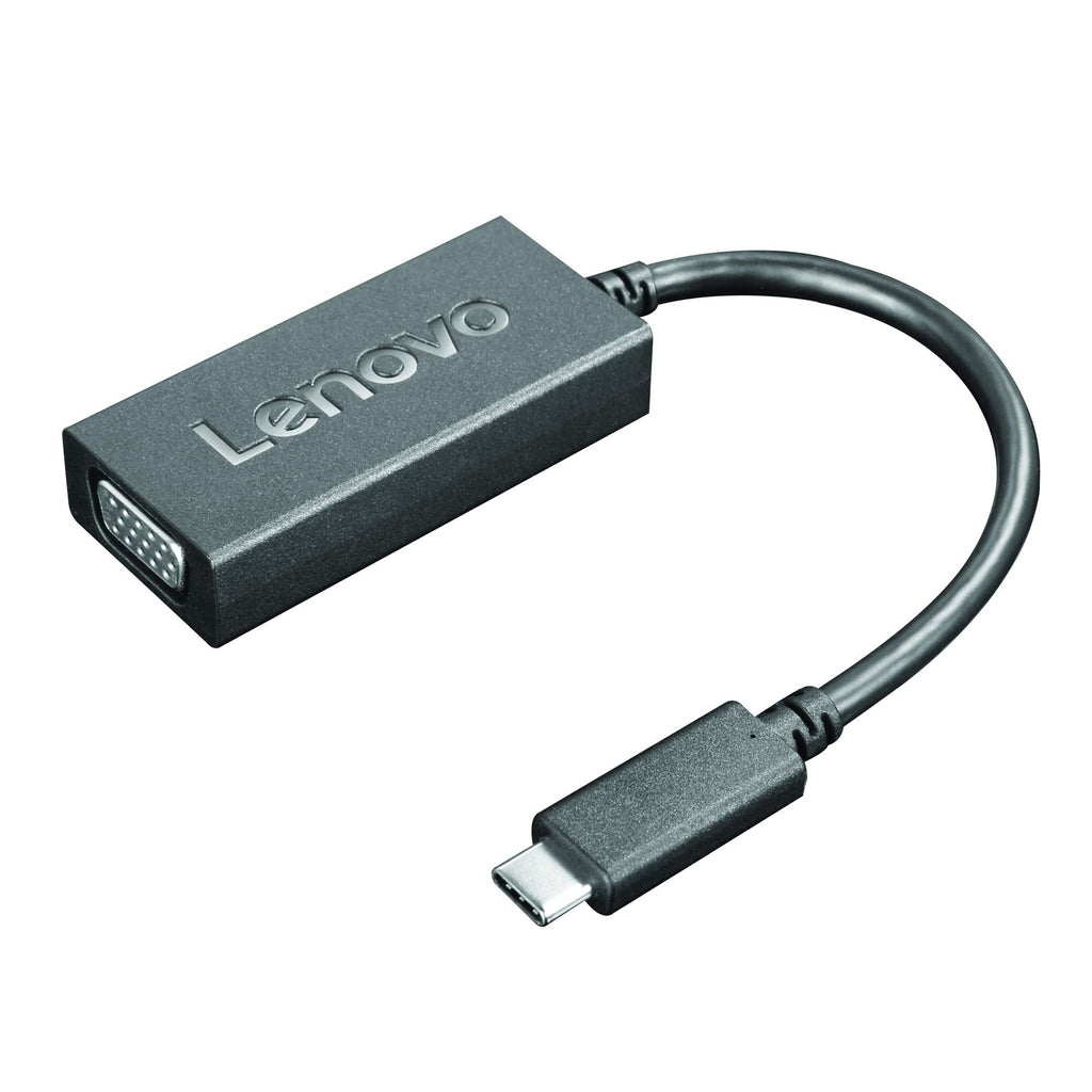 [Australia - AusPower] - Lenovo USB-C to VGA Adapter, Black GX90M44578 