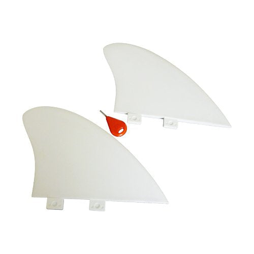 [Australia - AusPower] - Funktion Nylon Flex Big Twin Fin Set FCS fin 2pcs per Set in White Colour FKGF-BT2 