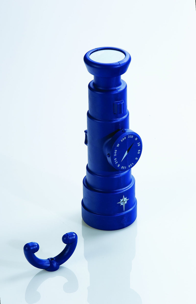 [Australia - AusPower] - Plastic Playset Telescope | Blue | Compatible with Most Wooden Swing Sets | Imaginative Play | Hardware Included | Easy to Install | DIY Backyard Playground | Oversized Swingset Accessories… 