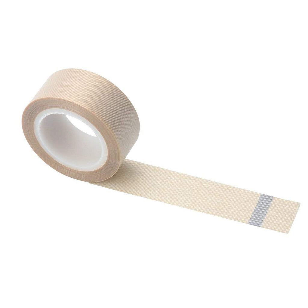 [Australia - AusPower] - 1" Width x 11 Yard Roll PTFE Coated Fiberglass High Temperature Tape with Silicone Adhesive Cloth, Release Surface on Heat sealers, Vacuum Machine Sealing Tape with Adhesive 
