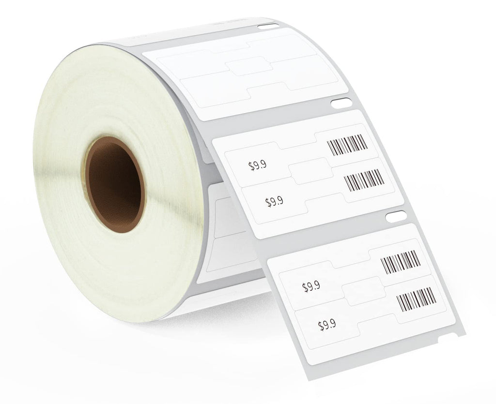 [Australia - AusPower] - BETCKEY - Compatible DYMO 30299 (3/8" x 3/4") Jewelry/Price Tag 2-up Barbell Replacement Labels - Compatible with DYMO Labelwriter 450, 4XL, 400, 330 & More[1 Rolls] 