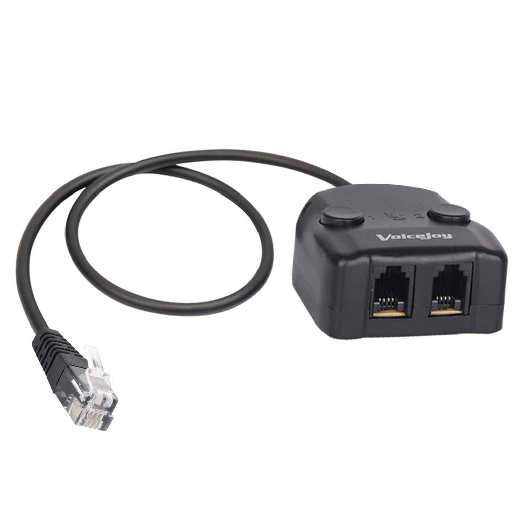 [Australia - AusPower] - Headset Adapter Splitter: RJ9 Headset Training Switch Adapter for RJ9/RJ10/RJ22 Connections with Two Mute Buttons and Two Volume Adjusters 