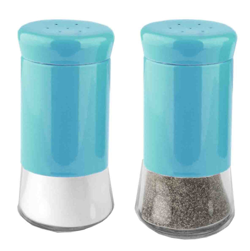 [Australia - AusPower] - Home Basics Essence Collection Salt and Pepper Shaker Set, Turquoise Blue 