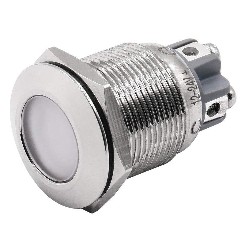 [Australia - AusPower] - Baomain 19mm Stainless Steel LED RGB Indicator Lights Pilot Light DC 12V Energy Saving 