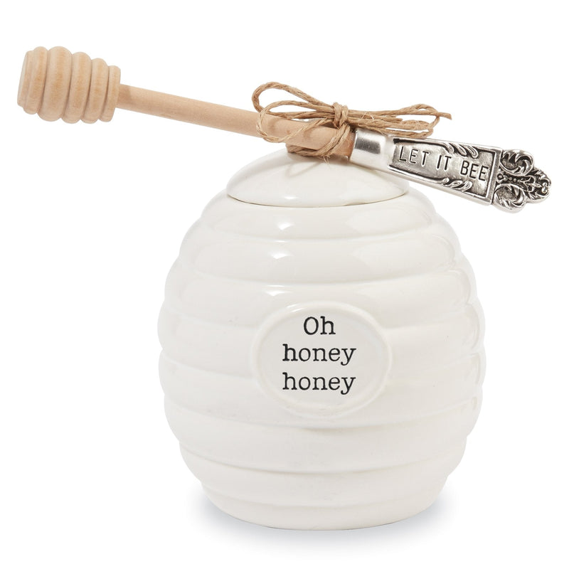 [Australia - AusPower] - Mud Pie Honey Pot Serving Set, 4x3, Bee Hive 