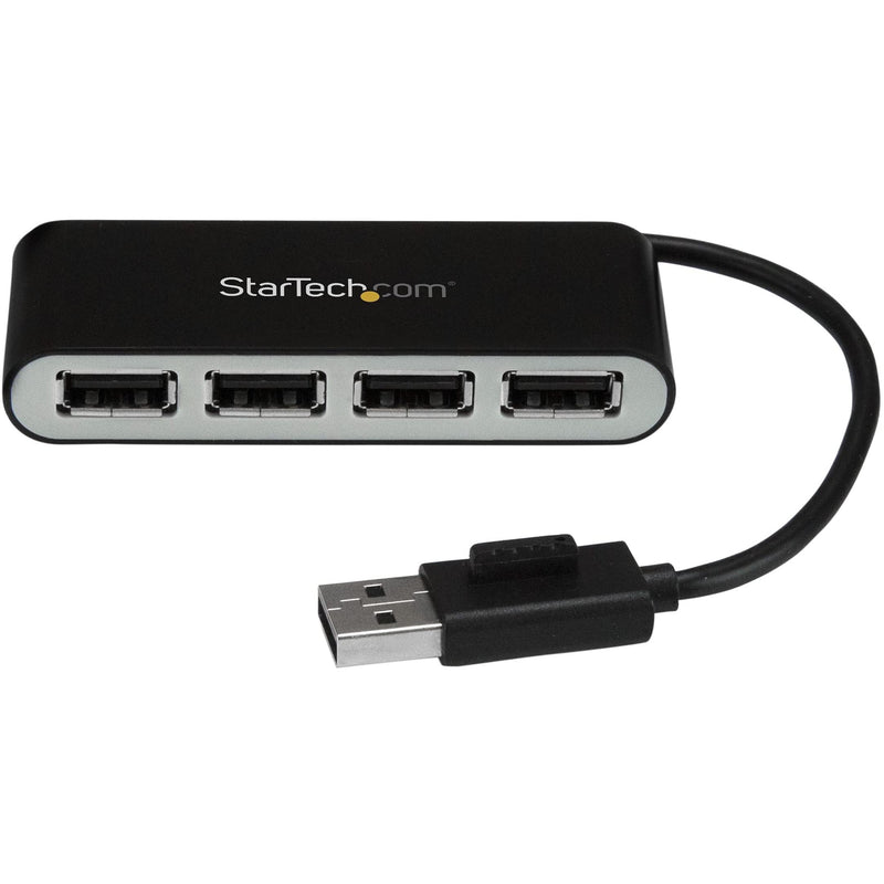 [Australia - AusPower] - StarTech.com 4 Port USB 2.0 Hub - USB Bus Powered - Portable Multi Port USB 2.0 Splitter and Expander Hub - Small Travel USB Hub (ST4200MINI2) 