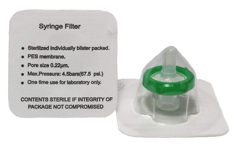 [Australia - AusPower] - ADVANGENE Syringe Filter Sterile, PES, 0.22um, 13mm (75/pk) 