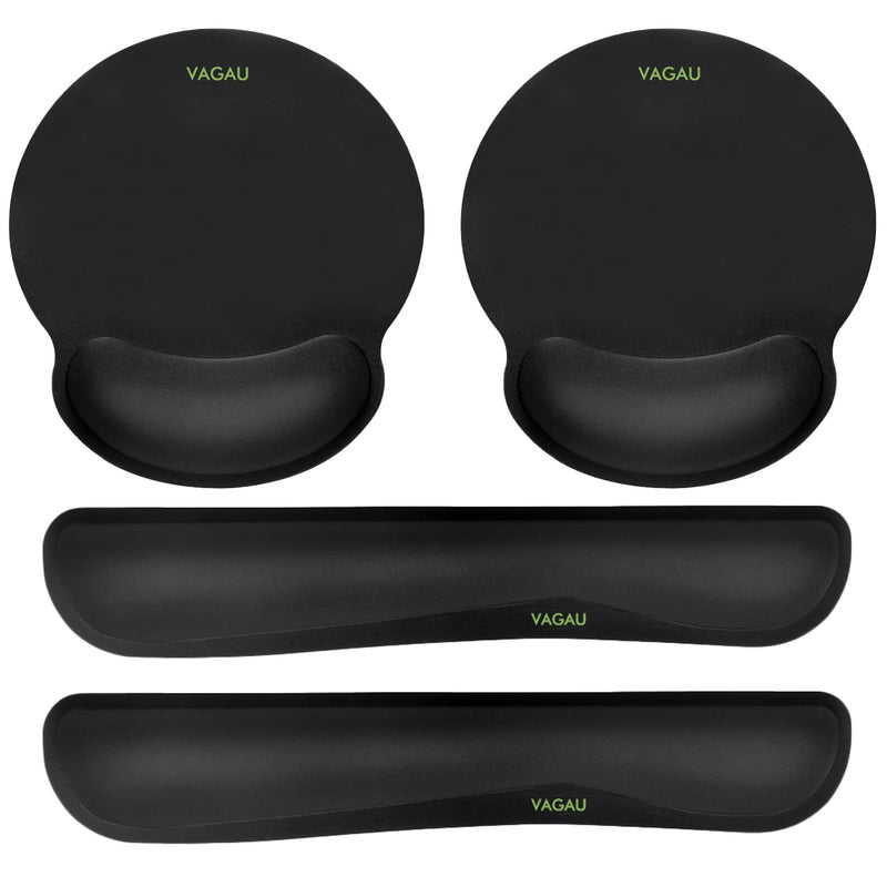 [Australia - AusPower] - Comfy Mee Premium Memory Foam Keyboard and Mouse Wrist Rest Pads Set- for Comfortable Typing &Wrist Pain Relief (Pack of 2) Standard 
