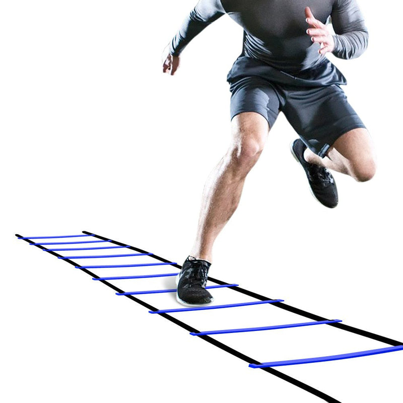 [Australia - AusPower] - GHB Pro Agility Ladder Agility Training Ladder Speed 12 Rung 20ft with Carrying Bag 