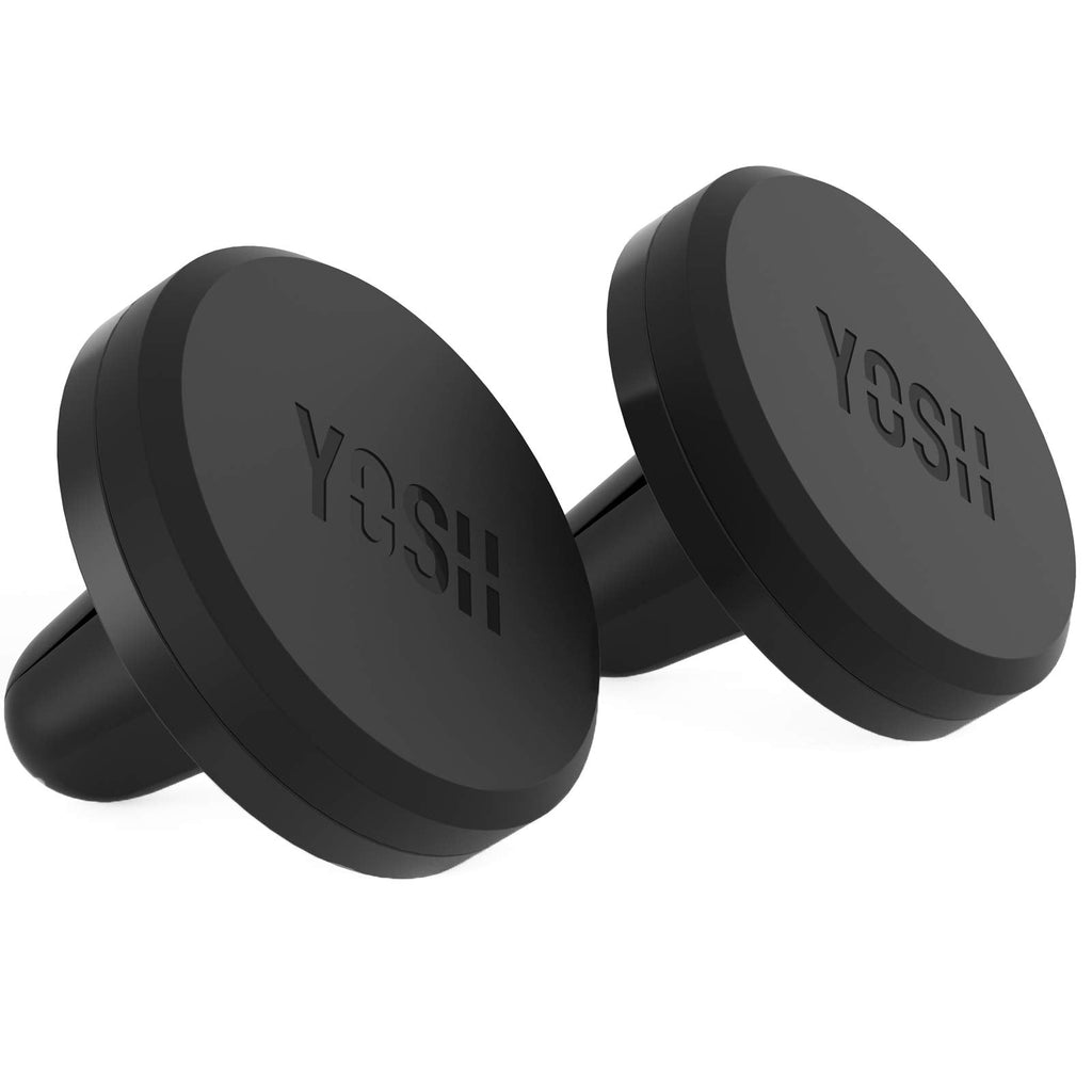 [Australia - AusPower] - YOSH Magnetic Car Phone Mount 2-Pack Universal Phone Holder for Car 360° Rotating Magnet Cradle for Cell Phone Compatible with iPhone 11 Pro Max Xs X XR 8 7 6 Samsung S21 S20 S10 Pixel Moto Xperia 