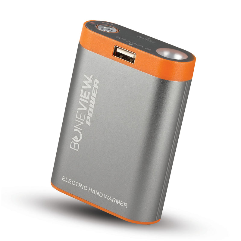 [Australia - AusPower] - BoneView Electric Hand Warmer Emergency Power Bank with Flashlight - Portable Rechargeable 9900-mAh Battery Pack, Fast Heating Over 8 Hr, Hunting, Fishing, Survival, Camping Gadgets for Men & Women 