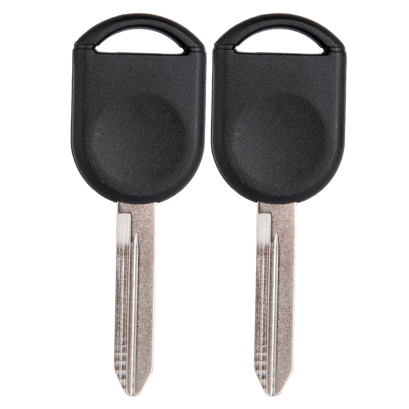 [Australia - AusPower] - SCITOO 2pcs Compatible with New Replacement Uncut Ignition Key Transponder Blank fit 04-08 for Ford for F-150 for Escape for Fusion for Mustang FCC H84-PT * 2 pcs 