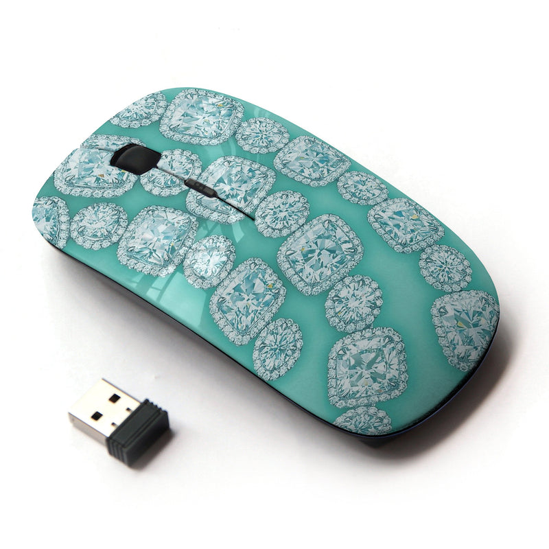 [Australia - AusPower] - KOOLmouse [ Optical 2.4G Wireless Mouse ] [ Diamonds Gemstones Gems Green Bling ] 