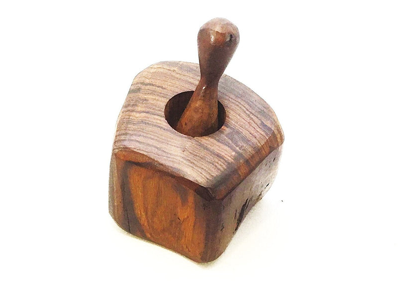 [Australia - AusPower] - Wood Pepper Grinder – Kitchen Ironwood Wooden Mill, Size: Length - 4 inches, Width - 3.5 inches, Height - 4.5 inches. 