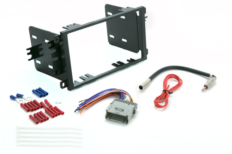 [Australia - AusPower] - SCOSCHE Install Centric Compatible with Select 2000-13 GM Vehicles Double DIN Complete Basic Installation Solution for Installing an Aftermarket Stereo ICGM8BN Complete Installation Kit 