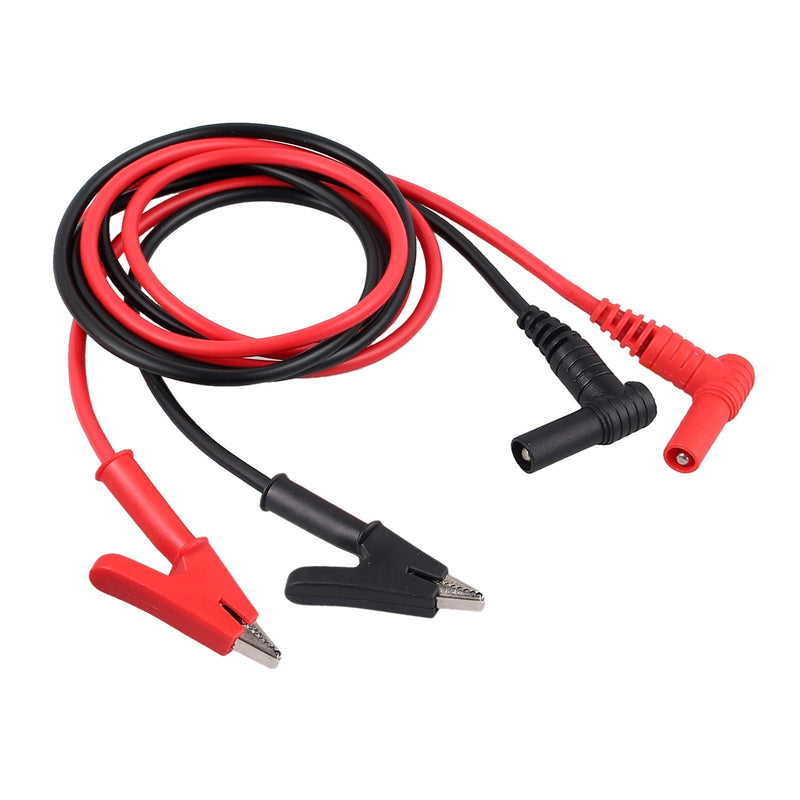 [Australia - AusPower] - Proster 4mm Banana Plug to Crocodile Alligator Clip Pure Copper, Rated 15A 1000V, Flexible Electrical Test Cable 1m with Protective Jack Copper Clamps for Multimeter Electrical Testing 