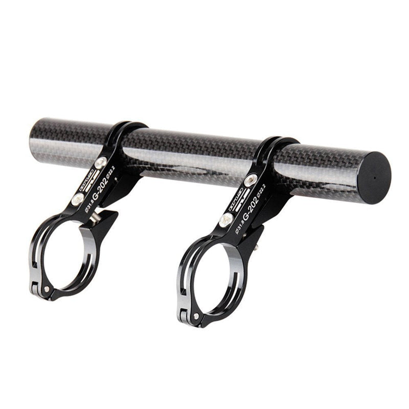 [Australia - AusPower] - GUB 31.8MM Double Clamp Carbon Fiber Super Long Bike Bicycle Handlebar Extender Extension Light Lamp Computer Phone Mount Bracket Stand Holder 