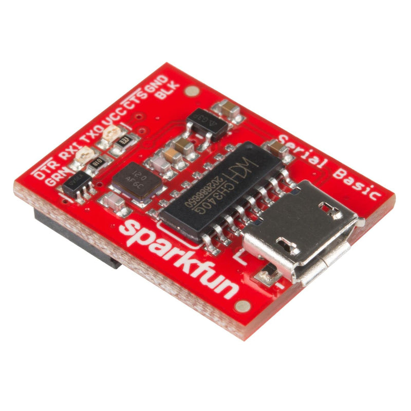 [Australia - AusPower] - SparkFun Serial Basic Breakout - CH340G Development Tool with USB Micro-B connector Save space and money in your DIY electronics projects 