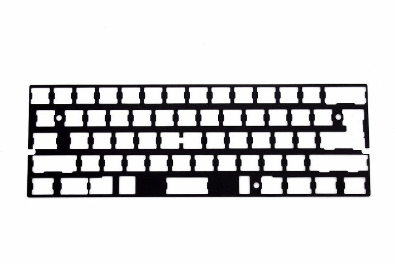 [Australia - AusPower] - Universal Anodized Aluminum Plate Positioning Board Plate Support ISO ANSI for GH60 PCB 60% Keyboard DIY Only Plate Black 