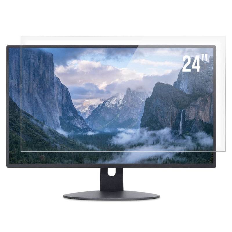 [Australia - AusPower] - [2 PACK] 24 inch Anti Glare (Matte) Screen Protector Compatible with All Brands of 24" Widescreen Desktop with 16:9 Aspect Ratio Monitor(SIZE: 24" Diagonal x 20.9" Width x 11.8" Height) 24" 16:9 - Anti Glare 