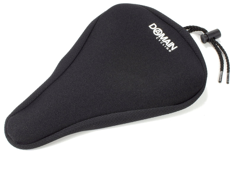 [Australia - AusPower] - Domain Cycling Premium Child Bike Gel Seat Cushion Cover 9"x6" Most Comfortable Small Bicycle Saddle Pad Kids v2 Black 