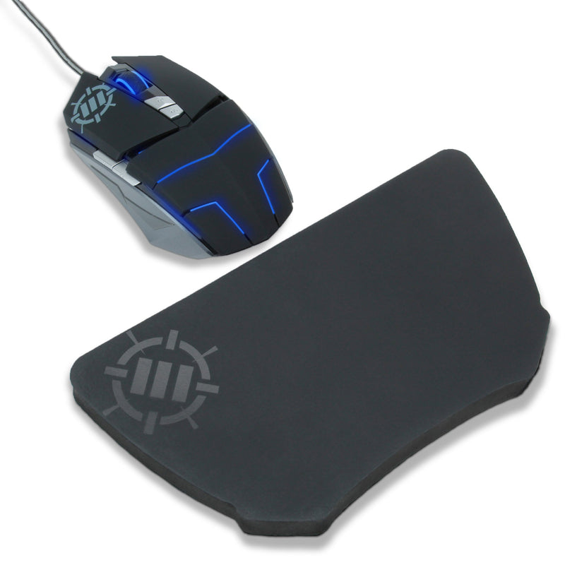 [Australia - AusPower] - ENHANCE Gaming Mouse Wrist Rest - Firm Wrist Pad for PC Gamers and Esports Professionals with Ergonomic Support, Non-Slip Rubber Backing, Anti-Fray Design - Great for Gaming or Office Use Mouse Size 