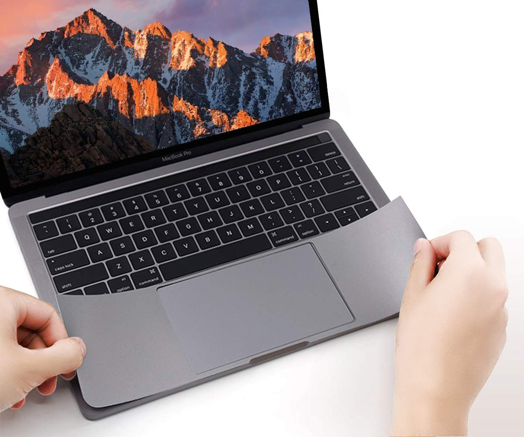 [Australia - AusPower] - FORITO Palm Rest Cover Skin with Trackpad Protector Compatible with MacBook Pro 13 Inch Model A2159 A1706 A1708 A1989 , 2019 2018 2017 or 2016 Released(Space Gray) 