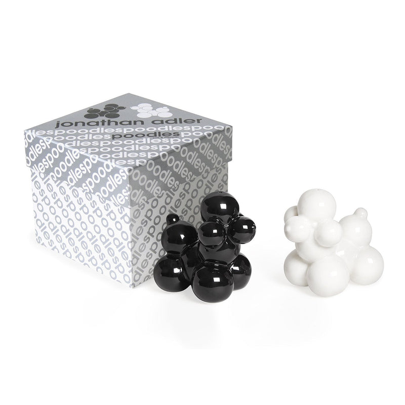 [Australia - AusPower] - Jonathan Adler Poodles Salt & Pepper Shakers, Black and White 