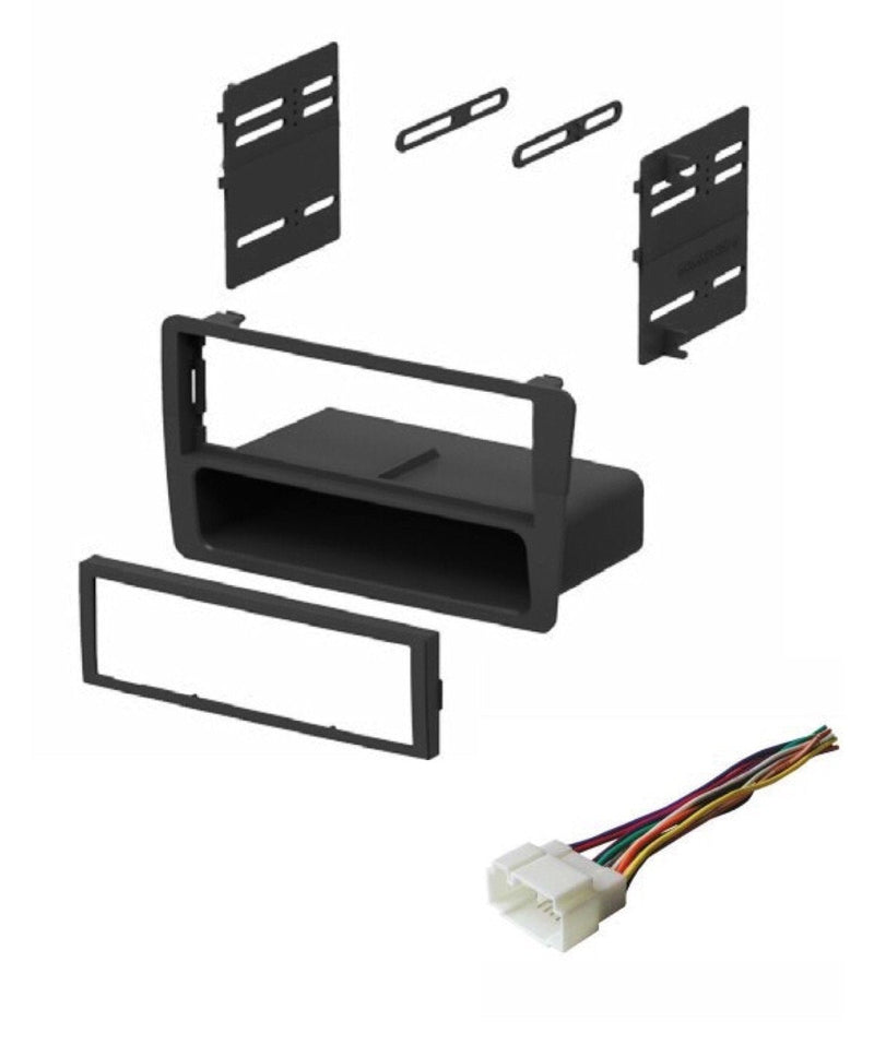 [Australia - AusPower] - ASC Audio Car Stereo Dash Kit and Wire Harness for Installing an Aftermarket Single Din Radio for 2001 2002 2003 2004 2005 Honda Civic (excludes SI and SE Models) 