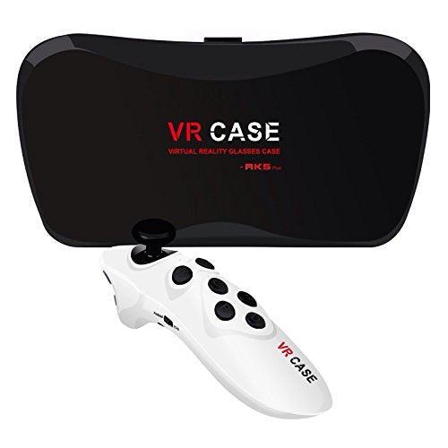 [Australia - AusPower] - Cage Sents VR Case 5Plus, 3D VR Headset Virtual Reality Box Adjustable Lens Strap iPhone 5 5s 6 Plus Samsung S3 Edge Note 4 3.5-5.5 inch Smartphone 3D Movies Games (VR Case) 