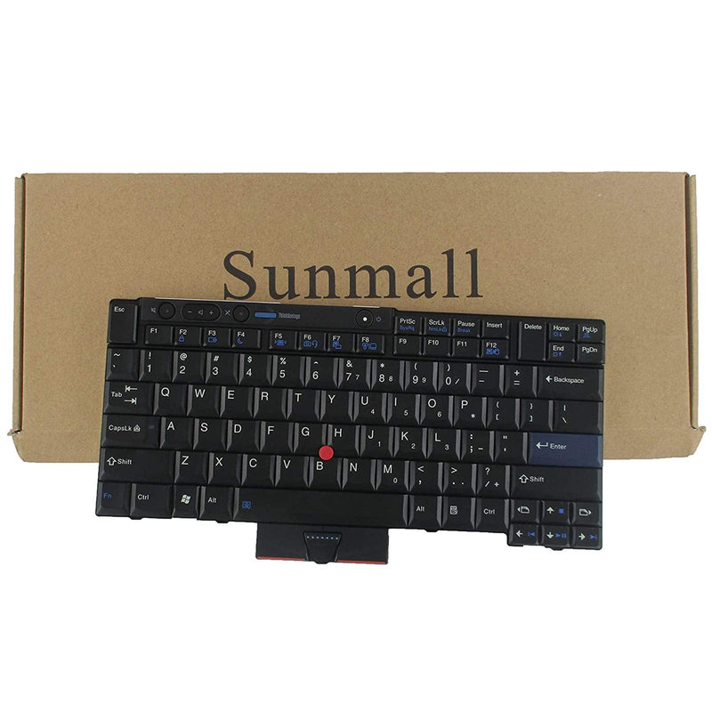 [Australia - AusPower] - T410 Keyboard, SUNMALL New Laptop Keyboard with Pointer for Lenovo ThinkPad t410 t420 t510 t520 x220 t400 t420s US Layout Black 