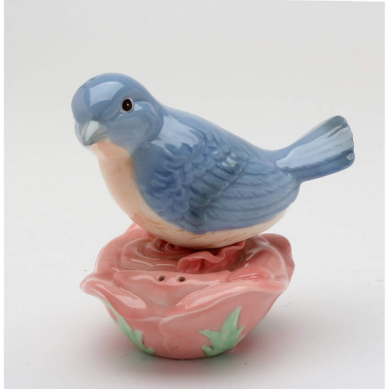 [Australia - AusPower] - Cosmos Gifts 20743 Bluebird on Rose Salt and Pepper Shaker, Red 