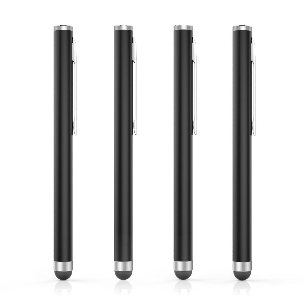 [Australia - AusPower] - MoKo Stylus Pen(4PCS), Universal Capacitive Touch Screen Rubber Tip Digital Pen Compatible with iPad, iPhone, Samsung, Kindle, All Capacitive Touch Screen Devices Smartphones & Tablets - Black 