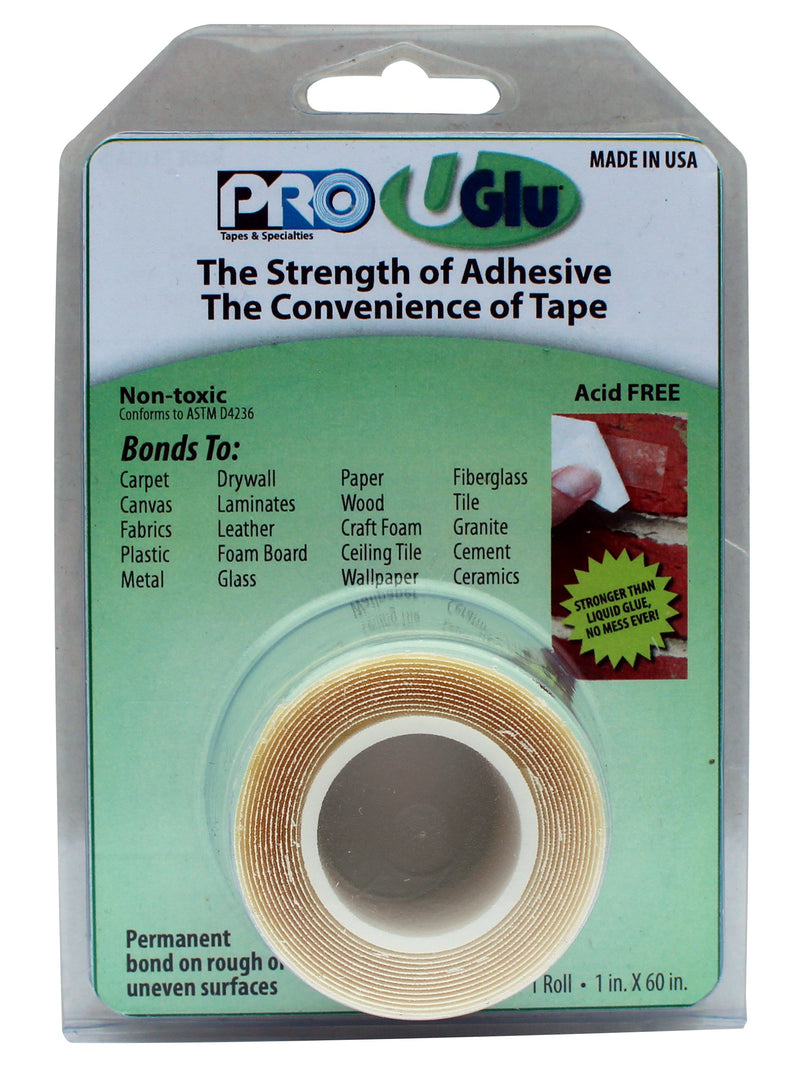 [Australia - AusPower] - ProTapes 306UGLU500 UGlu 20 Mil Roll 1" Core Clamshell Pack 