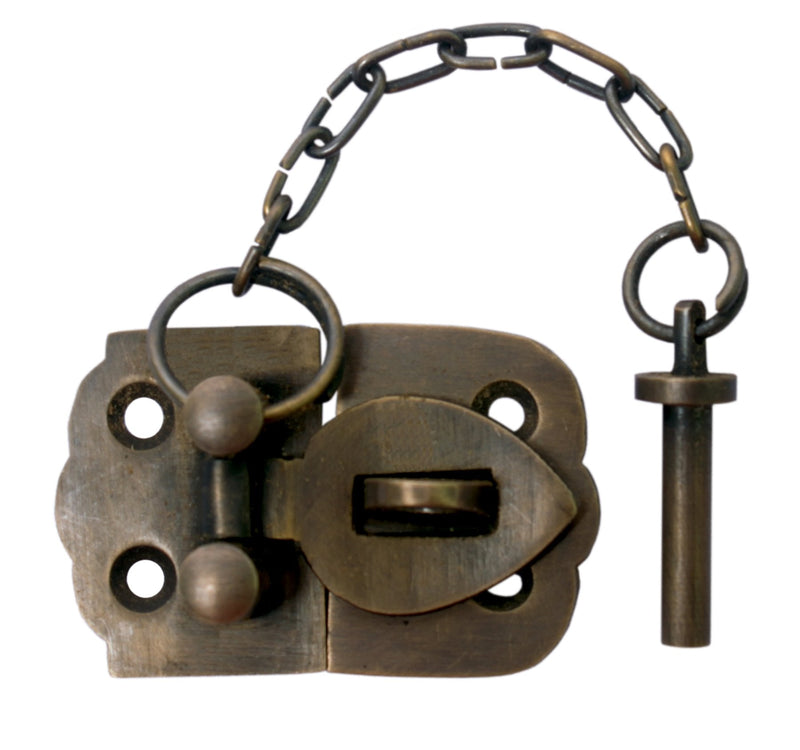 [Australia - AusPower] - Small Trunk or Chest Hasp with Chain Pin by Nesha 