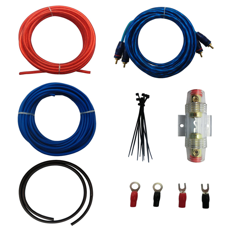 [Australia - AusPower] - 10 Gauge Amp Kit Amplifier Install Wiring Complete 10 Ga Installation Cables 600W … 10GA 