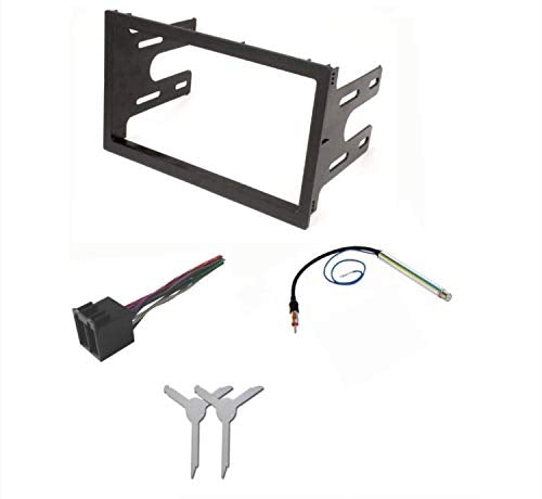 [Australia - AusPower] - ASC Audio Car Stereo Dash Pocket Kit, Wire Harness, Antenna Adapter, and Radio Removal Tool for Installing a Double Din Radio for VW Volkswagen- 1999 2000 2001 Golf/GTI, Jetta, Passat 