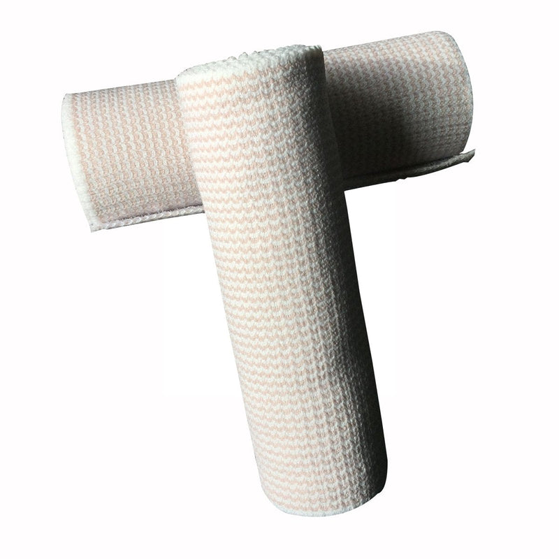 [Australia - AusPower] - ZJCCTO Elastic Bandage 2 Pack. 6 Inches Wide x (13 to 15 ft. when stretched) with Hook and Loop on Both Ends, Latex Free Bandage. Perfect Compression Wrap for Varicose Veins,Sprained Ankle 2 Count (Pack of 1) 