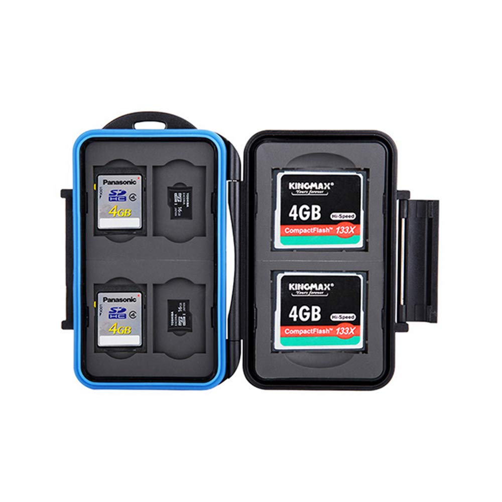 [Australia - AusPower] - JJC MC-STC10 Professional Water-Resistant Memory Card Case Protector for 2 CF + 4 SD + 4 MSD Cards Storage 