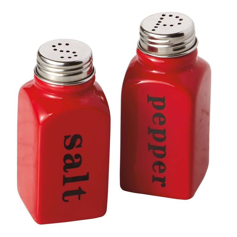 [Australia - AusPower] - DII Design Imports Ceramic Salt & Pepper Shakers (Red) 