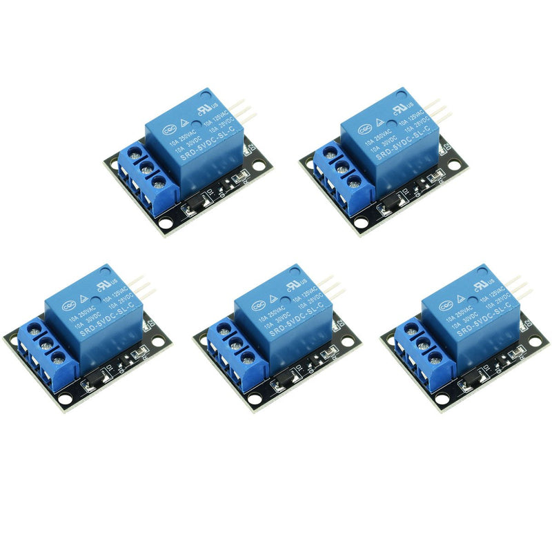 [Australia - AusPower] - WINGONEER 5PCS KY-019 5V One Channel Relay Module Board Shield for PIC AVR DSP ARM for Relay 