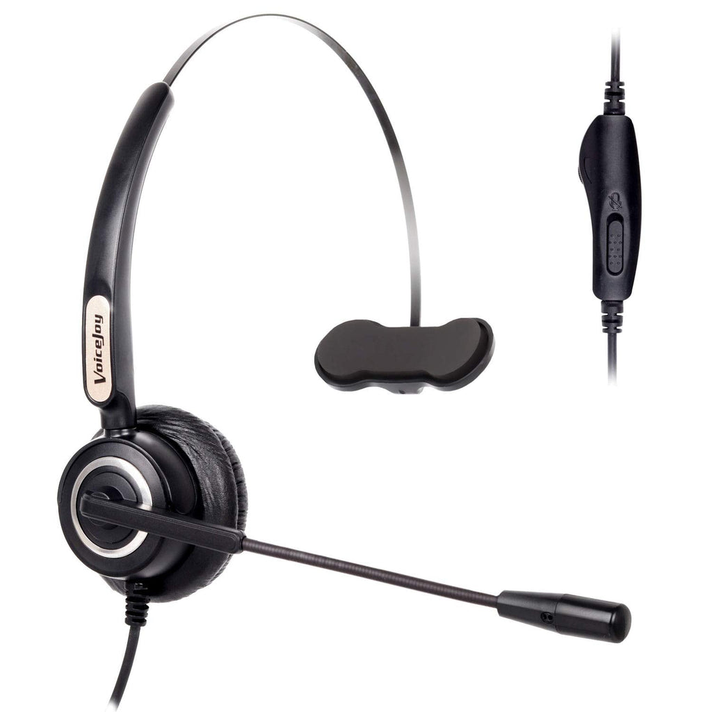 [Australia - AusPower] - VoiceJoy Volume and Mute Switch Telephone Headset for Yealink T21 T42 etc Avaya 1608 9640 9620 9630 9640 Grandstream GXP1400 2120 etc IP Phones 