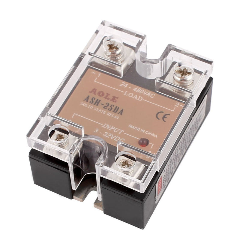 [Australia - AusPower] - WerFamily SSR Solid State Relay SSR-25DA DC-AC 3-32V DC / 24-480V AC / 25A DC to AC 