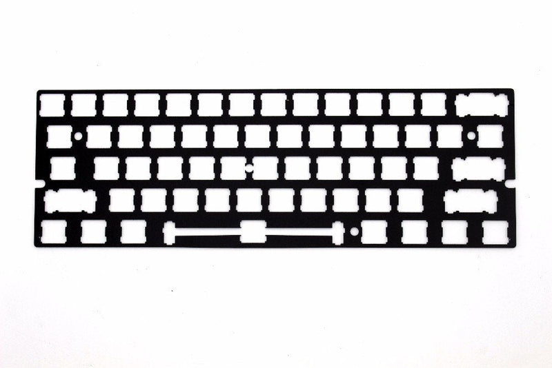 [Australia - AusPower] - ANSI Costar Stabilizers Anodized Aluminum Positioning Board Plate Support for GH60 60% Keyboard DIY (Black) Black 