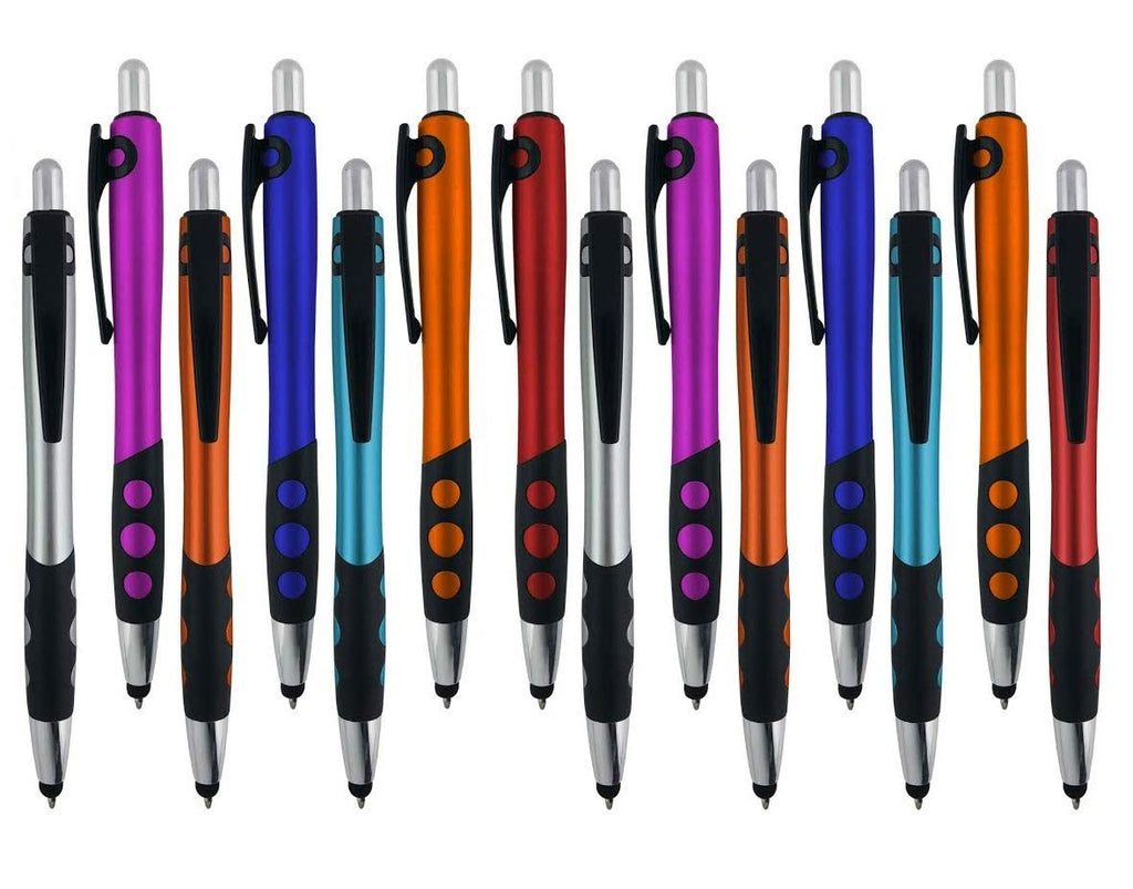[Australia - AusPower] - Stylus Pen for Touch Screen Devices with Ball Point Pen,for Universal Touch Screen Devices, for Phones, Ipads,Tablets, iPhone, Samsung Galaxy etc,Assorted Colors (14 Pack) 14 Pack 